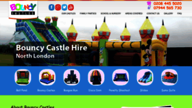 What Bouncycastles.org.uk website looked like in 2019 (5 years ago)