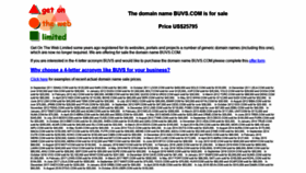 What Buvs.com website looked like in 2019 (5 years ago)