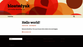 What Bloatedyak.com website looked like in 2019 (5 years ago)