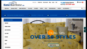 What Blanketwarehouse.com website looked like in 2019 (5 years ago)
