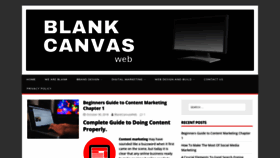 What Blankcanvasweb.com website looked like in 2019 (5 years ago)