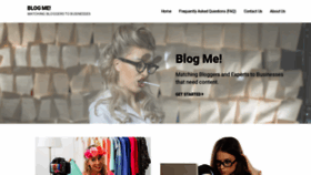 What Blogme.com website looked like in 2019 (5 years ago)