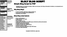 What Bloly.com website looked like in 2019 (5 years ago)