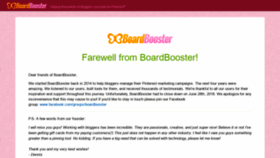 What Boardbooster.com website looked like in 2019 (5 years ago)