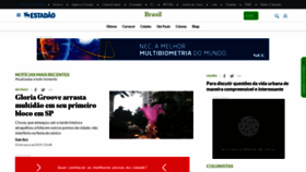 What Brasil.estadao.com.br website looked like in 2019 (5 years ago)