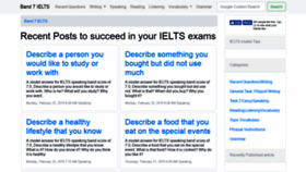 What Band7ielts.com website looked like in 2019 (5 years ago)