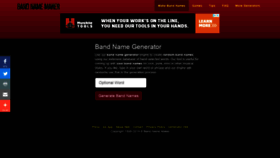 What Bandnamemaker.com website looked like in 2019 (5 years ago)