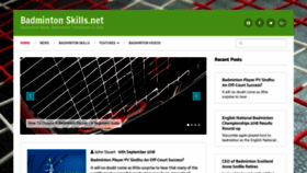 What Badmintonskills.net website looked like in 2019 (5 years ago)