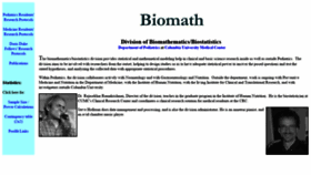 What Biomath.info website looked like in 2019 (5 years ago)