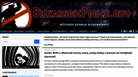 What Bezkarnoscpolicji.info website looked like in 2019 (5 years ago)