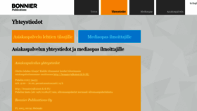 What Bonniermagazines.fi website looked like in 2019 (5 years ago)