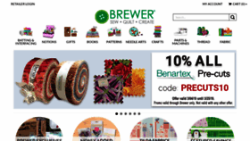 What Brewersewing.com website looked like in 2019 (5 years ago)