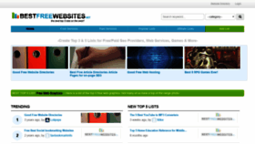 What Bestfreewebsites.net website looked like in 2019 (5 years ago)