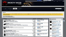 What Bodyweb.com website looked like in 2019 (5 years ago)