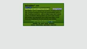 What Baliholiday.com website looked like in 2019 (5 years ago)