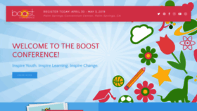 What Boostconference.org website looked like in 2019 (5 years ago)
