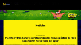What Bobesponjaweb.com website looked like in 2019 (5 years ago)