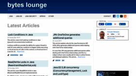 What Byteslounge.com website looked like in 2019 (5 years ago)