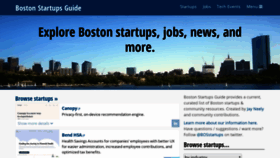 What Bostonstartupsguide.com website looked like in 2019 (5 years ago)