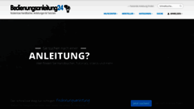 What Bedienungsanleitung24.de website looked like in 2019 (5 years ago)