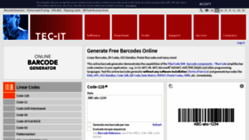 What Barcode.tec-it.com website looked like in 2019 (5 years ago)