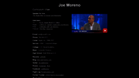 What Bio.joemoreno.com website looked like in 2019 (5 years ago)