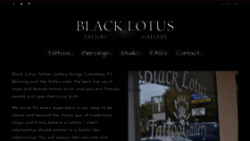 What Blacklotustattoogallery.com website looked like in 2019 (5 years ago)