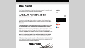 What Bilalnaseer.com website looked like in 2019 (5 years ago)