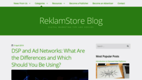 What Blog.reklamstore.com website looked like in 2019 (5 years ago)