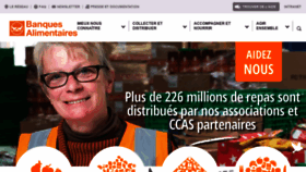 What Banquealimentaire.org website looked like in 2019 (5 years ago)