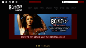 What Bootiemashup.com website looked like in 2019 (5 years ago)