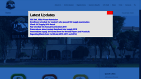 What Bisemultan.edu.pk website looked like in 2019 (5 years ago)