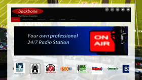 What Backbonebroadcast.com website looked like in 2019 (6 years ago)