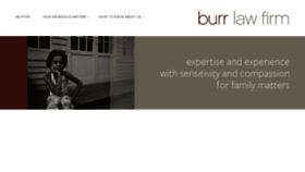 What Burrlawfirm.com website looked like in 2019 (5 years ago)