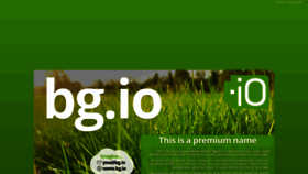 What Bg.io website looked like in 2019 (5 years ago)