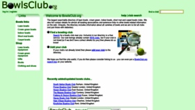 What Bowlsclub.org website looked like in 2019 (5 years ago)
