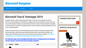 What Buerostuhl-testsieger.de website looked like in 2019 (5 years ago)