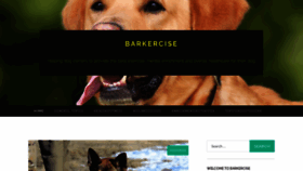 What Barkercise.com website looked like in 2019 (4 years ago)