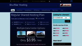 What Brumarhosting.com website looked like in 2019 (6 years ago)