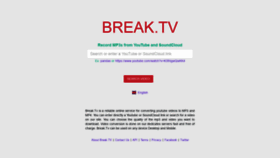 What Break.tv website looked like in 2019 (5 years ago)