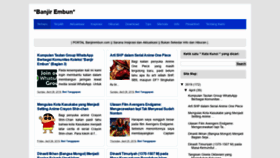 What Banjirembun.com website looked like in 2019 (5 years ago)