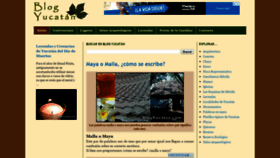 What Blogyucatan.com website looked like in 2019 (5 years ago)