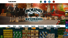 What Boundbeverages.com website looked like in 2019 (5 years ago)