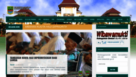What Bekasikab.go.id website looked like in 2019 (5 years ago)