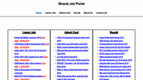 What Bharatjobportal.com website looked like in 2019 (5 years ago)