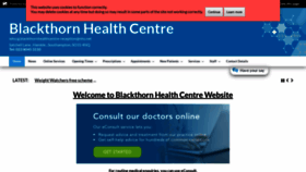 What Blackthornhealthcentre.co.uk website looked like in 2019 (4 years ago)