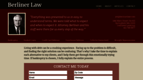 What Berlinerlaw.com website looked like in 2019 (5 years ago)