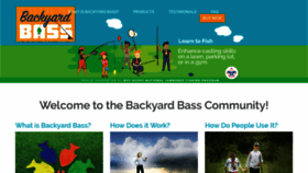 What Backyardbass.com website looked like in 2019 (5 years ago)