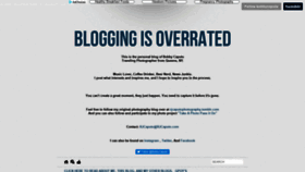What Bloggingisoverrated.com website looked like in 2019 (4 years ago)
