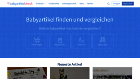What Babyartikelcheck.de website looked like in 2019 (5 years ago)